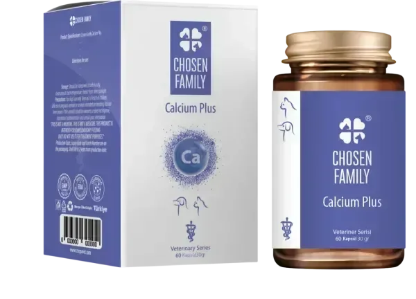CALCIUM PLUS Canine & Feline Bone and Skeletal Support Twist-Off Capsules (60 Caps)