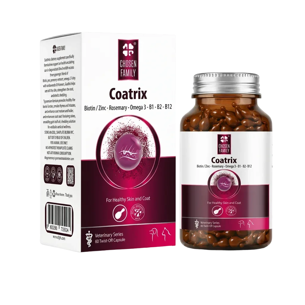 COATRIX Canine & Feline Skin Barrier and Coat Health Twist-Off Capsules (60 Caps)