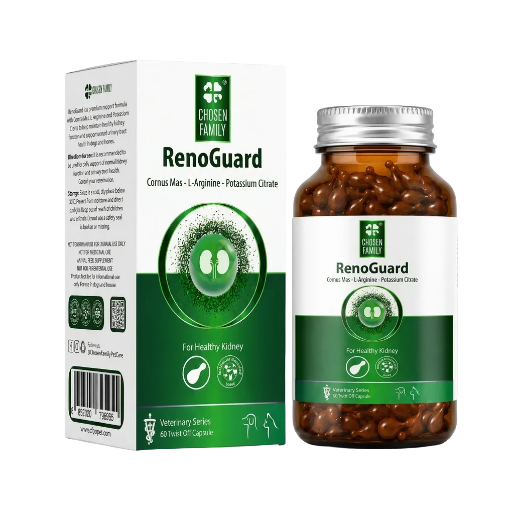 RENOGUARD Kedi ve Köpek Böbrek ve Üriner Sistem Desteği Twist-Off Kapsül (60 Twist-Off Kapsül)