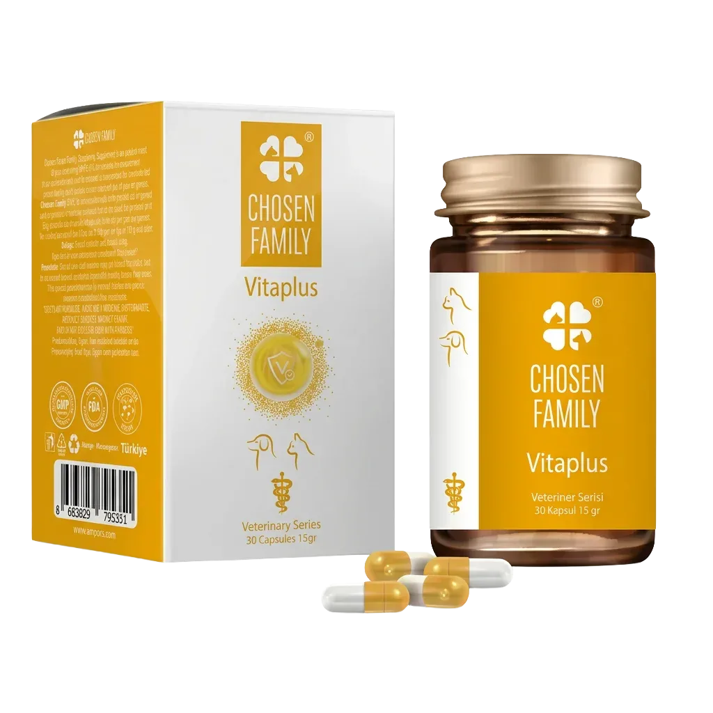 VITAPLUS Kedi ve Köpek Multivitamin & Amino Asit Destekleyici Kapsül (30 Kapsül)